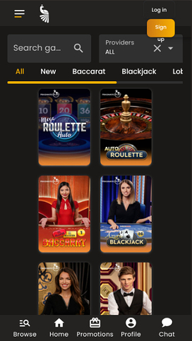 Crupier en vivo móvil de Art Casino