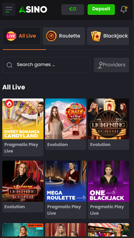 Asino Casino Mobile Live Dealer