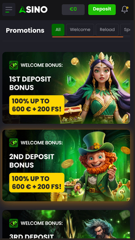 Asino Casino Mobile Promotions