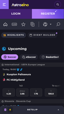 Astrozino Casino Mobile Sports