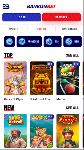 Bankonbet Casino Mobile Games