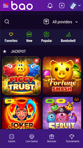 Bao Casino Mobile Jackpot