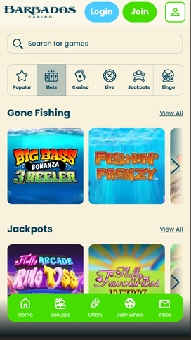 Barbados Casino Mobile Games