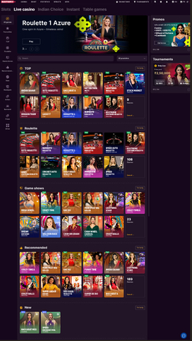 BateryBet Casino Mobile Live Dealer