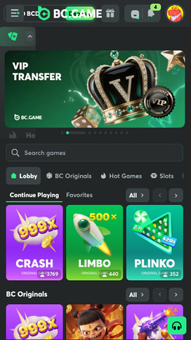 BC.Game Casino Mobile Games
