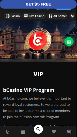 Bcasino Mobile VIP Program