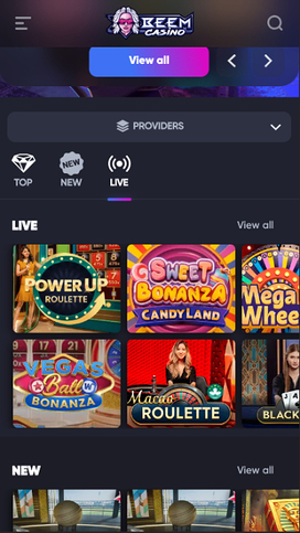 Beem Casino Mobile Live Dealer