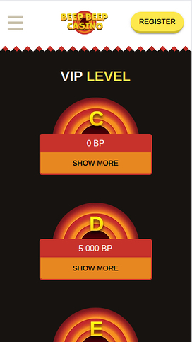 Beep Beep Casino Mobile VIP Program