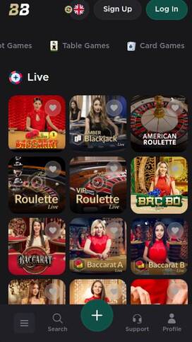 BelaBet Casino Live Dealer