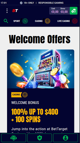 Bet Target Casino Mobile Promotions