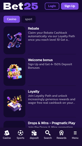 Bet25 Casino Promotions