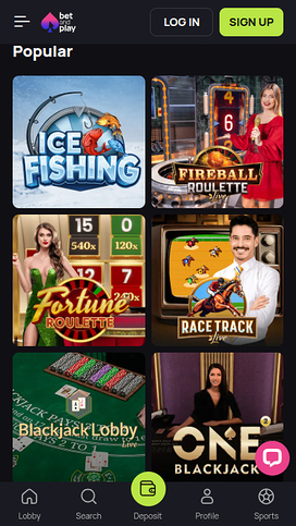 Betandplay Casino Mobile Live Dealer