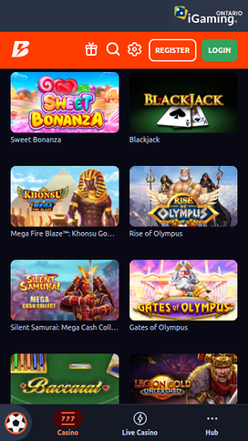 Betano Casino Mobile Games