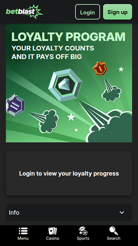 BetBlast Casino Mobile VIP Program