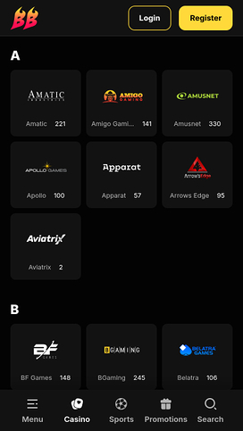 Desarrolladores de juegos móviles de BetBluff Casino