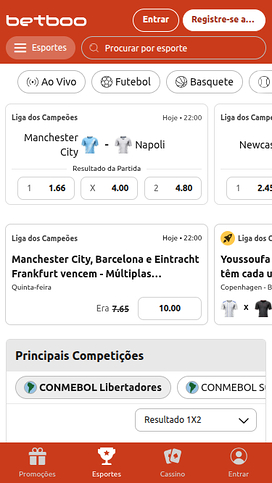 Betboo Casino Mobile Sports