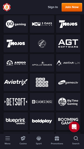 Betcoin Casino Mobile Game Developers