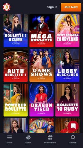 Betcoin Casino Mobile Live Dealer