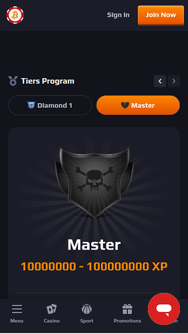 BetCoin Casino Mobile VIP Program