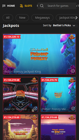 Betfair Casino Mobile Jackpot