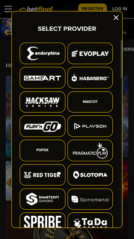 BetFinal Casino Mobile Game Developers