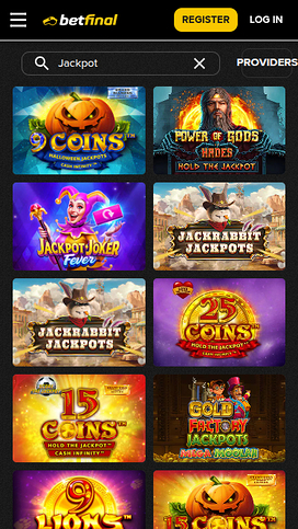BetFinal Casino Mobile Jackpot