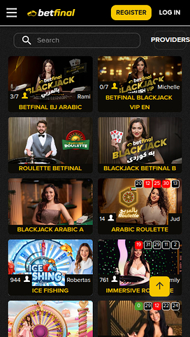 BetFinal Casino Mobile Live Dealer