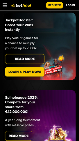 BetFinal Casino Mobile Promotions