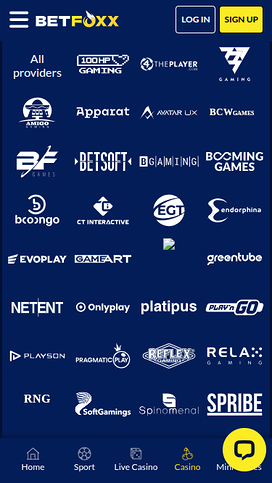 BetFoxxx Casino Mobile Game Developers