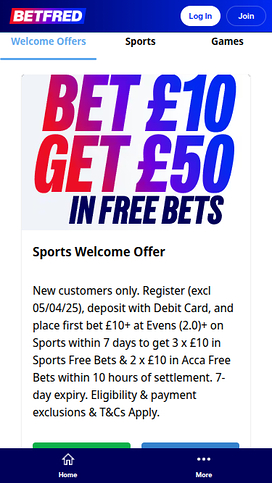 Betfred Casino Mobile Promotions