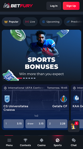 BetFury Casino Mobile Sports