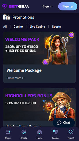 BetGem Casino Mobile Promotions