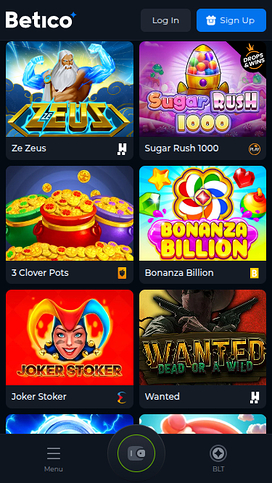 Betico Casino Mobile Games