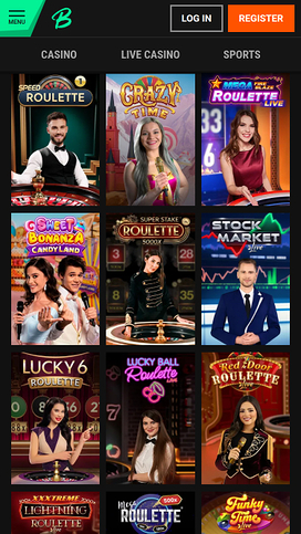 Betinia Casino mobil live dealer