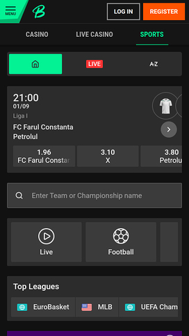 Betinia Casino mobilsport