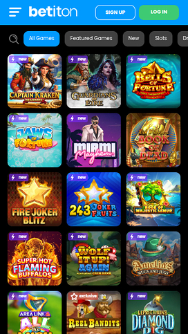 Betiton Casino Mobile Games