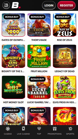 Betista Casino Mobile Games