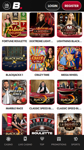Betista Casino Mobile Live Dealer