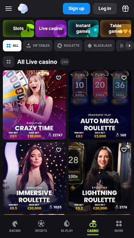 BetMaster Casino Mobile Live Dealer