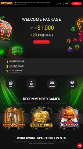 Betonic Mobile Homepage