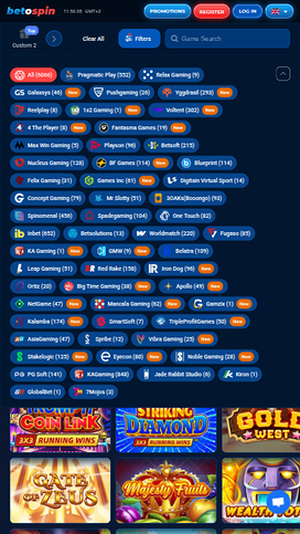 BetOspin Casino Mobile Game Developers