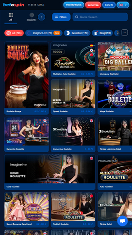 BetOspin Casino Mobile Live Dealer