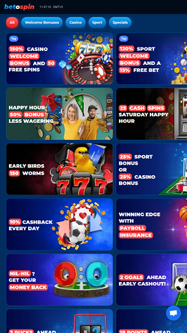 BetOspin Casino Mobile Promotions