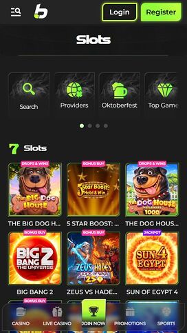 Juegos móviles del casino Betovo