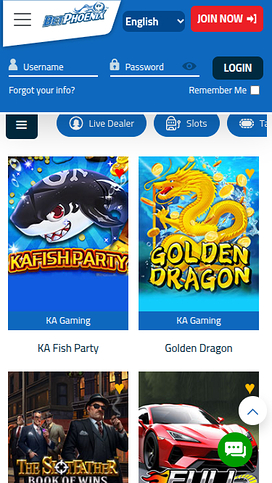 BetPhoenix Casino Mobile Games