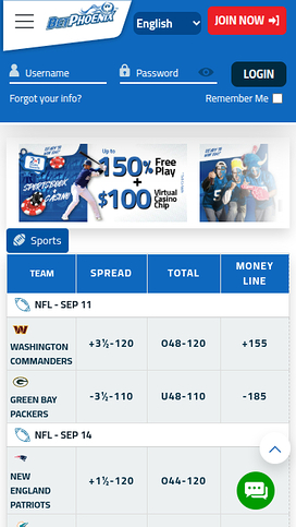 BetPhoenix Casino Mobile Sports