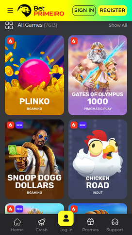 BetPRIMEIRO Casino Mobile Games