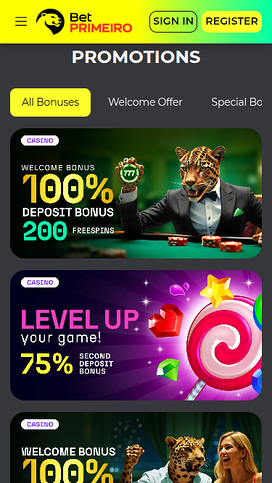 BetPRIMEIRO Casino Mobile Promotions