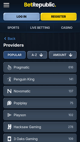 Desarrolladores de juegos de casino BetRepublic