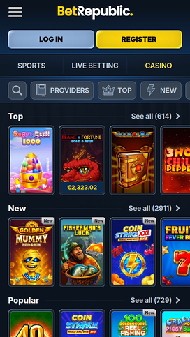 Juegos de casino BetRepublic